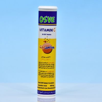 Customize Plastic Effervescent Tablet Tubes with Desiccant Cover and Customized Color