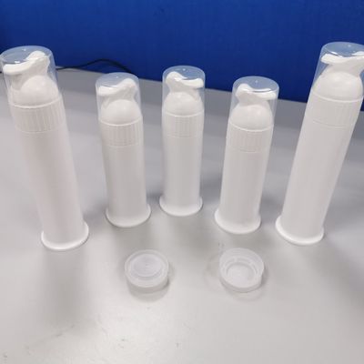 購入 100ml 空き プラスチックポンプ ディスペンサー オーダーメイドの装飾付きの空気のないボトル オンライン製造