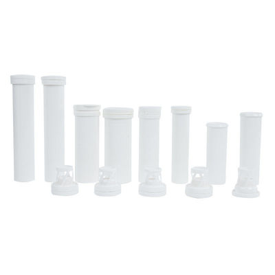 30ml 40ml 50ml PP Plastic Effervescent Tablets Packaging Tubes with Silica Desiccant Cap