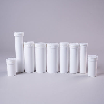 PP Collar Material Compressed Tablets Empty Effervescent Tablet Container Tube with Cover