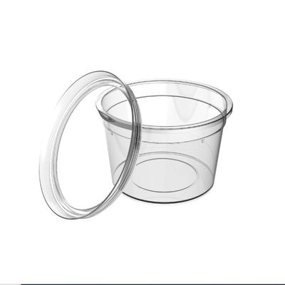 7オンス 片付け用 PP プラスチック クリア 冷凍デザートカップ 蓋付き