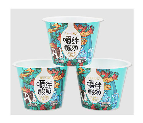 プラスチックカップ オーダーメイド ロゴケーキ ヨーグルト ジェリー デザート プラスチック アイスクリームカップ