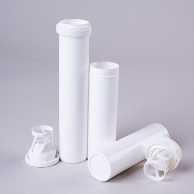 PP Collar Material Compressed Tablets Empty Effervescent Tablet Container Tube with Cover