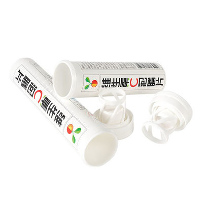 発泡錠 ビタミンC ボトル PP キャップとホワイトプラスチックでカスタマイズされたロゴ