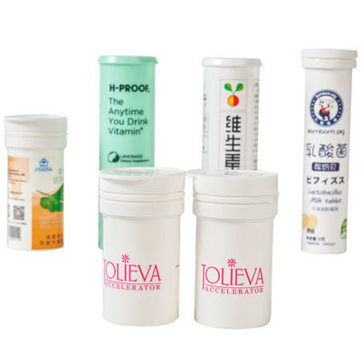 デザイン ビタミンC 発泡錠 管 空 50ml プラスチックボトル カップ