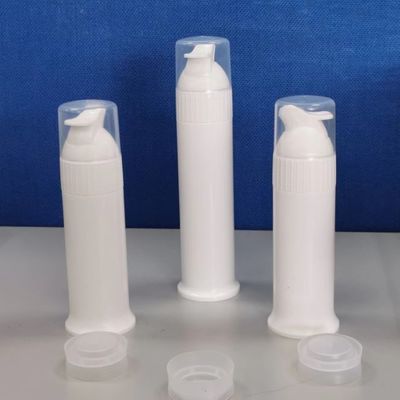 Press Dispensing Food Grade PP Airless Pump Bottle Toothpaste Custom Logo Available 100ml