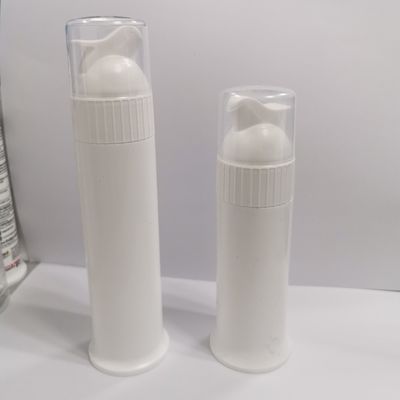 空っぽのPPプラスチックポンプ ディスペンサー 縮小ラベルまたはステッカー付き歯磨き粉のボトル
