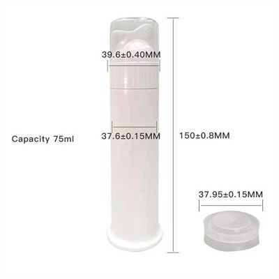 カスタムカラー 75ml 歯磨き粉 プラスチックチューブ 粘着性物質のための空気のないポンプボトル